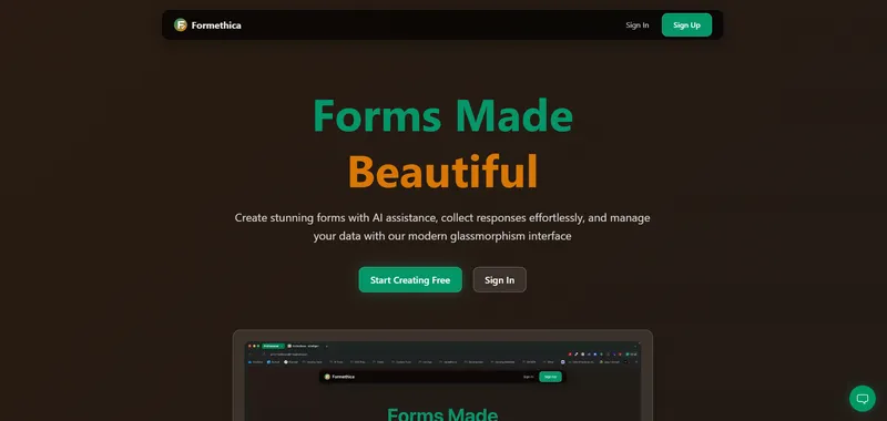 Formethica - AI-Powered Form Builder preview