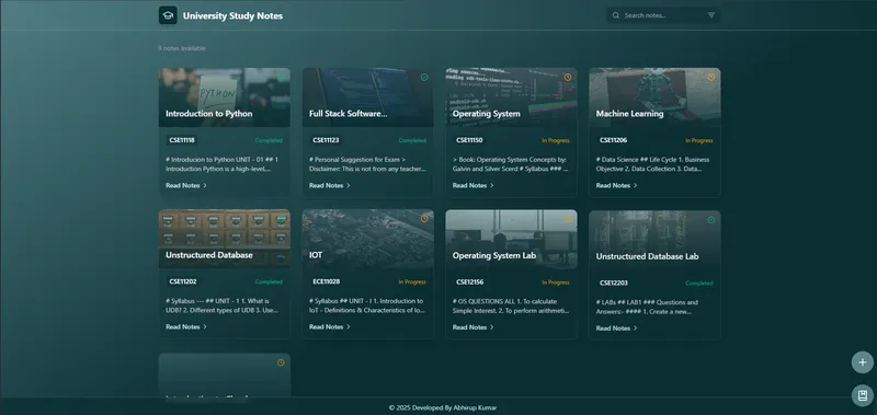 Study Notes Viewer preview
